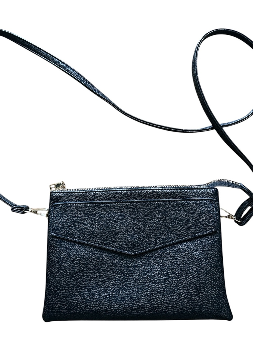 Crossbody Vegan Leather Purse Multi Pockets